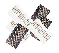 HYTROVE 6pcs Guitar Fretboard Stickers for Beginners Removable Scale Markers Self-adhesive Note Decals for and Mastery of Guitar Fingerboard