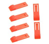 HYTROVE 6pcs Paddleboard Fin Clips Orange Replacement Buckles for Surfboard Tail Fins for Enhanced Water Control and Stability Compatible with Various Paddleboard Models
