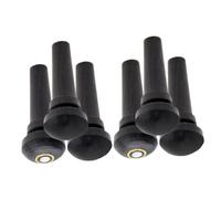 HYTROVE 6pcs Violin Ebony Tail Endpin Replacement Pegs Fisheye Non-fisheye Designs for Compatibility Violin Parts for Enhanced Performance