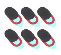 HYTROVE 6pcs Webcam Cover Webcam Privacy Camera Slider for Laptop Computer Privacy Protection Abs Material Oval Shape Black Suitable for People Who Value Security and Peace of Mind