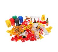 HYTROVE 75pcs Traffic Signs and Cones Set Educational Road Construction for Traffic Lights and Crosswalk Signals for Enhanced Learning and Imaginative Play