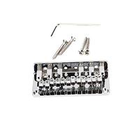 HYTROVE 78mm Chrome 6-string Fixed Guitar Bridge Saddle Replacement for Electric Guitar Accessories Professional Bridge Part