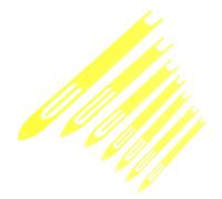 HYTROVE 7pcs Plastic Net Shuttles for Fishing Net Repair and Knitting Practical Fish Netting Repair Tool