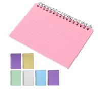 HYTROVE 7pcs Spiral Index Cards with Pullout Pages for Quick Note Removal Thick Ink-resistant Paper Memo Note Pads for Students Teachers Daily Planner Journal