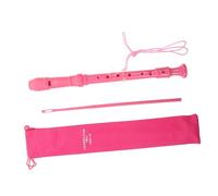 HYTROVE 8-hole Pink Recorder for Beginners Children’s Soprano Clarinet Cotton Bag Plastic Musical Instrument for Boys and Girls and Adults for Music Practice