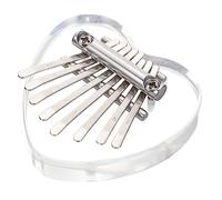 HYTROVE 8-note Mini Thumb Piano Kalimba Portable Heart-shaped Finger Piano Suitable for Beginners and Music Lovers Compact Music Instrument
