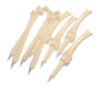 HYTROVE 8pcs Bone Shape Ballpoint Pen Pp Quick Dry Ink Smooth Writing