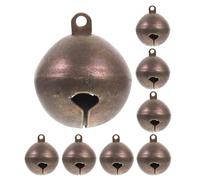 HYTROVE 8pcs Dog Collar Bells Copper Mini Jingle Bells 25mm for Large Dogs Outdoor and Indoor Use