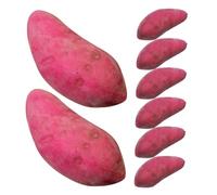 HYTROVE 8pcs Realistic Fake Sweet Potato Models Lifelike Vegetable Photography Props for Home Decor Retail Displays and Event Setup No Maintenance Required for Enhancing Visual Appeal
