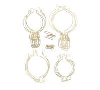 HYTROVE 8pcs Stainless Steel Wire Clamp for Mason Jars Wide Mouth Glass Canning Jar Accessories with Sealed Buckle Kitchen Storage Fastenings for Tea Leaves Dry Goods Organization