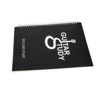 HYTROVE A4 Size Guitar Sheet Music Book Six-string Staff Notebook Music Practice Book Plastic Cover Portable for Beginners