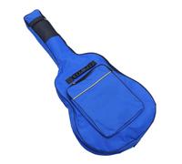 HYTROVE Acoustic Folk Guitar Bag with Adjustable Double Straps Oxford Cloth Full Guitar Backpack with Front Pocket and Breathable Back Pad Blue