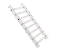 HYTROVE Acrylic Chew Resistant Bird Step Ladder for Parrots Climbing Bridge Stand with Layers Easy to Clean and Install Enhances Cage Space for Cockatiels Parakeets and Birds