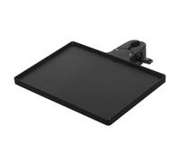 HYTROVE Adjustable Mic Stand Tray with Secure Clamp Buckle Lock Raised Edges and Stable Design Firm Rack Platform for Live Streaming Recording Karaoke and Stage Performance