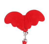 HYTROVE Adjustable Red Pet Cat and Dog Harness with Angel Wing Design, H-style Straps, Polyester Material, Prevent Escaping and Injury, Suitable for Hot Summer Walking and Training