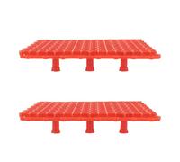 HYTROVE Aquarium Bottom Divider Pvc Filter Plate with Good Water Permeability and Easy Installation for Fish Tank Filtration, Includes 10pcs round Stand Columns, Aquarium Tank Supply