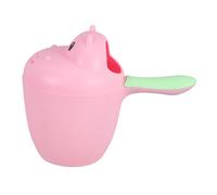 HYTROVE Baby Bath Rinser and Shampoo Cup for Babies and Toddlers Hippo Shape Pink Large Water Scoop Soft Edges for Sensitive Skin Suitable for Hair Washing and Bathing Safety