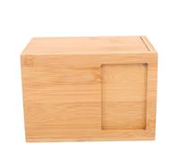 HYTROVE Bamboo Pet Cinerary Casket for Dogs and Cats Lightweight Ash Holder Memorial Box Natural Pet Urn Keepsake for Home Display and Remembrance