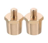 HYTROVE Battery Post Connectors 8mm Thread Screw with Brass 2pcs Golden Side Post Battery Terminal Adapter Good Flexibility Compatible with Car Models