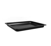 HYTROVE Black Enamel Cookie Sheet Baking Pan with Fast Heat Transfer and Easy to Use Features, Reusable Baking Tray for Pumpkin Pies and Pot Roast at Picnic Or Party