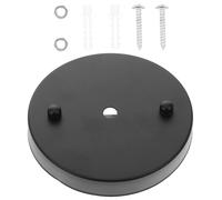 HYTROVE Black Iron Ceiling Cover Plate Pendant Light Canopy with Electroplated Finish, Sturdy Ceiling Light Accessory Suitable for Bars and Cafes, Simple and Chic Design