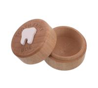 HYTROVE Boys and Girls Wooden Teeth Container Case Cute Keepsake Box for Teeth Traditions Sibling Sharing and Boy Girl Milestones