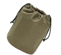 HYTROVE Camping Tableware Organizer Canvas Drawstring Bag for Outdoor Wilderness Storage