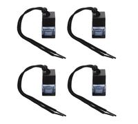 HYTROVE Car Air Freshener Hanging Diffuser Bottles 4 Pieces 8Ml Refillable with Black Gradient Glass for Essential Oil Aromatherapy in Cars and Bathrooms
