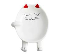 HYTROVE Ceramic Kitchen Pot Lid Holder with Spoon and Chopstick Rack for Cooking Utensil Storage 5.12X4.13X0.79 Inch Kitchen Countertop