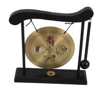 HYTROVE Chinese Feng Shui Gong Stand Brass Decorative Painting for Home Modern Cliff Decorative Statue for Wealth