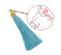 HYTROVE Chinese Style Metal Bookmark Handheld Fan Pendant Page Marker for Books Scrapbooks Notebooks and Readers Students Teachers and Writers