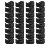 HYTROVE Curved Plastic Washers Black Saddle Washers 50pcs with 0.3" Id X 0.53" Od, Designed to Prevent Sliding and Ensure Precise Installation for Mobility Aids and Furniture Assembly