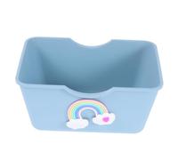HYTROVE Cute Hamster Elevated Bathtub Litter Box Charming Aesthetic Design for Small Animals Easy to Clean Pet Accessory for Gerbils and Guinea Pigs Playful Rainbow Colors