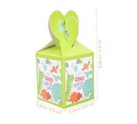 HYTROVE Dinosaur Party Favor Boxes Easy to Store and Fun Supplies 18pcs Foldable Paper Candy Boxes Assorted Colour Dinosaur Treat Bags for Birthday Parties and Holidays