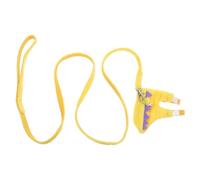 HYTROVE Dinosaur Style Pet Harness Vest Leash for Small Pets and Bunnies, Comfortable Short Plush and Non-woven Fabric with Adjustable Fit, for Outdoor Walking and Reducing Neck Strain