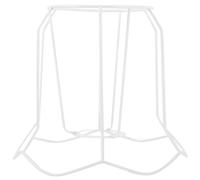 HYTROVE DIY Lamp Shade Frame Iron Wire Holder for Desk Lamps White Iron Material with Modern Appearance and Easy to Install for Home and Cafe Lighting Accessories