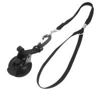 HYTROVE Dog Bathing Tether Strong Suction Cup Adjustable Nylon Collar Pet Grooming Tubs Convenient Dog Shower Attachment Black