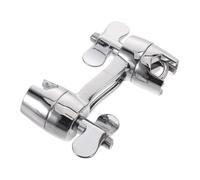HYTROVE Double Sided Drum Cymbal Mount Clamp with Dual Rotation Structure, Alloy Drum Hardware Accessory Featuring Anti-slip and Flexible Adjustment for Live Sessions and Recording