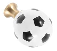 HYTROVE Dresser Knobs Modern Cabinet Knob Ceramic Brass Sports Ball Shape Easy Installation Corrosion Resistant Handles for Cabinet Renewing Old Doors Dresser