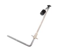 HYTROVE Drum Cymbal Stand Rod Mount Extended Bracket for Cymbal Stacker Invisible Mounting Hardware Metal Clamp Holder for Drum Setup Portable Instrument Accessory for Vertical Setup