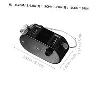HYTROVE Dual Tally Hand Tally Counter Portable Score Tracker with One Button Operation for Baseball Golf Walking Lap Counting Lightweight Black Pocket Clicker for Sports Events