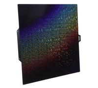 HYTROVE Dual-textured 280x280mm Hot Bed Build Plate for 3d Printer, Flexible Steel Double Sided Platform with Stable Adhesion and Easy Removal, Featuring Unique Star and Confetti Pattern