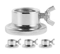 HYTROVE Dumbbell Fixing Kit 28Mm Steel Barbell Lock Nuts with Double Safety Screw Clamps for Powerlifting and Home Gym Use 4Pcs