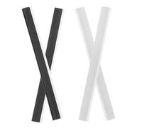 HYTROVE Dustpan Rubber Edge Repair Bars 26Cm Black and Soft Ash Replacement Strips 4Pcs Set for Household Dust and Garbage Collection
