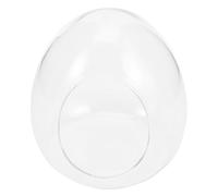 HYTROVE Ecological Glass Terrarium Bottle 9.5X11.5Cm Egg-Shaped Lightweight Container for DIY Miniature Landscape and Indoor Plant Propagation