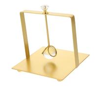 HYTROVE Elegant Gold Metal Napkin Holder with Crystal Ball Vertical Stand for Tabletop Freestanding Serviette Organizer for Kitchen Dining Restaurant Outdoor Use