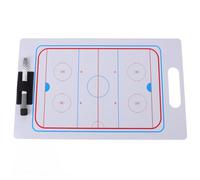 HYTROVE Erasable Ice Hockey Coaching Board with Reusable Writing Surface Adjustable Tactical Planning Clipboard for Match Demonstration and Precision Coaching