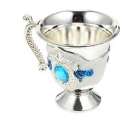 HYTROVE European Style Retro Wine Cup Vintage Floral Design Household Drinking Cup for Home Restaurant Bar Use