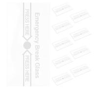 HYTROVE Fire Alarm Manual Call Point Glass Replacement 10Pcs High-Temperature Resistant Emergency Break Glass for Indoor and Outdoor Fire Safety Systems