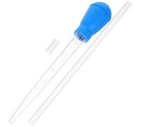 HYTROVE Fish Tank Cleaner with Extender, Aquarium Cleaning Tool Made of Safe Plastic, High Transparency Pipette for Aquarium Water Changing and Waste Removal